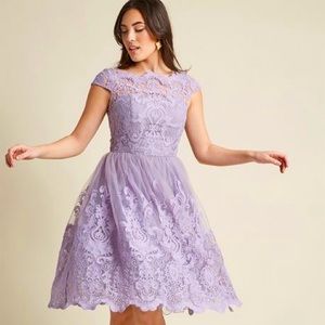 Lilac lace dress
